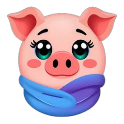 🐷 plus ❤️ AI generated animated emoji