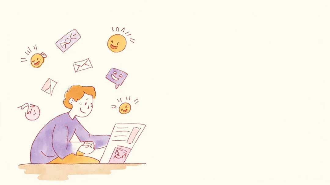 Hand-drawn collage: 40 emoji pairings for texting