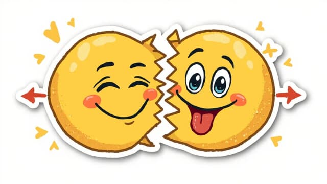 Collage-style illustration of Instagram emoji use