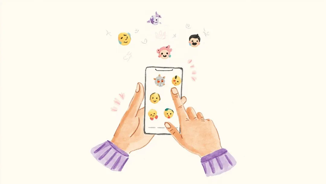 Playful hand-drawn Discord emoji and upload flow